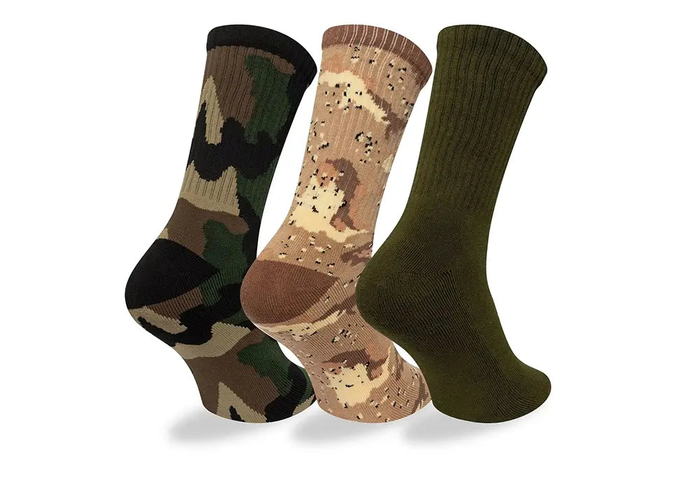New Era Chaussettes Crew 3 Pack Camo New Era