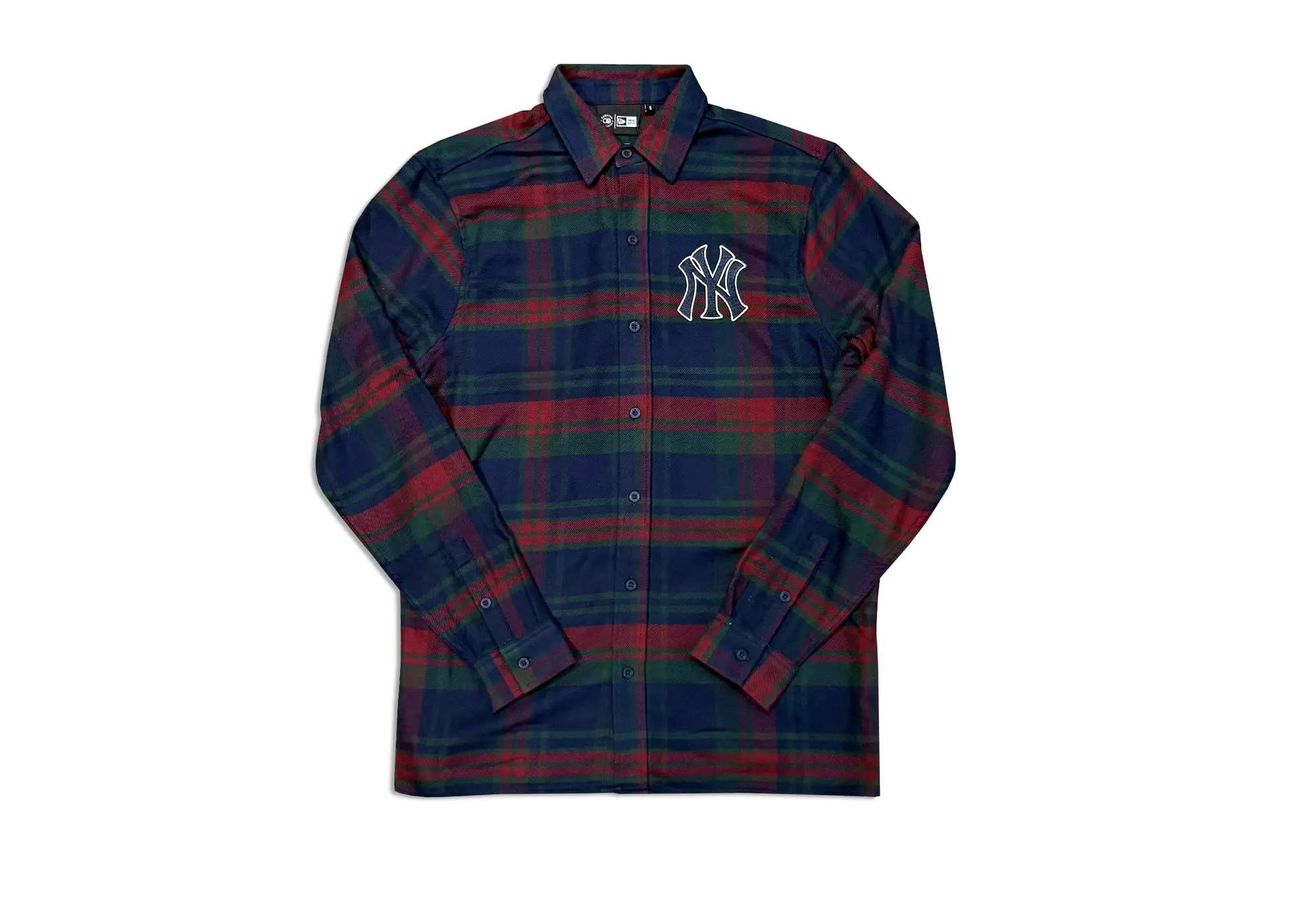 New Era Chemise NY Yankees MLB Check navy New Era