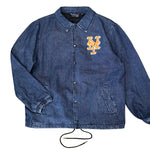New Era MLB Denim Coach Jacket NY METS New Era