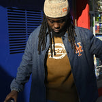 New Era MLB Denim Coach Jacket NY METS New Era