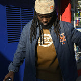 New Era MLB Denim Coach Jacket NY METS New Era