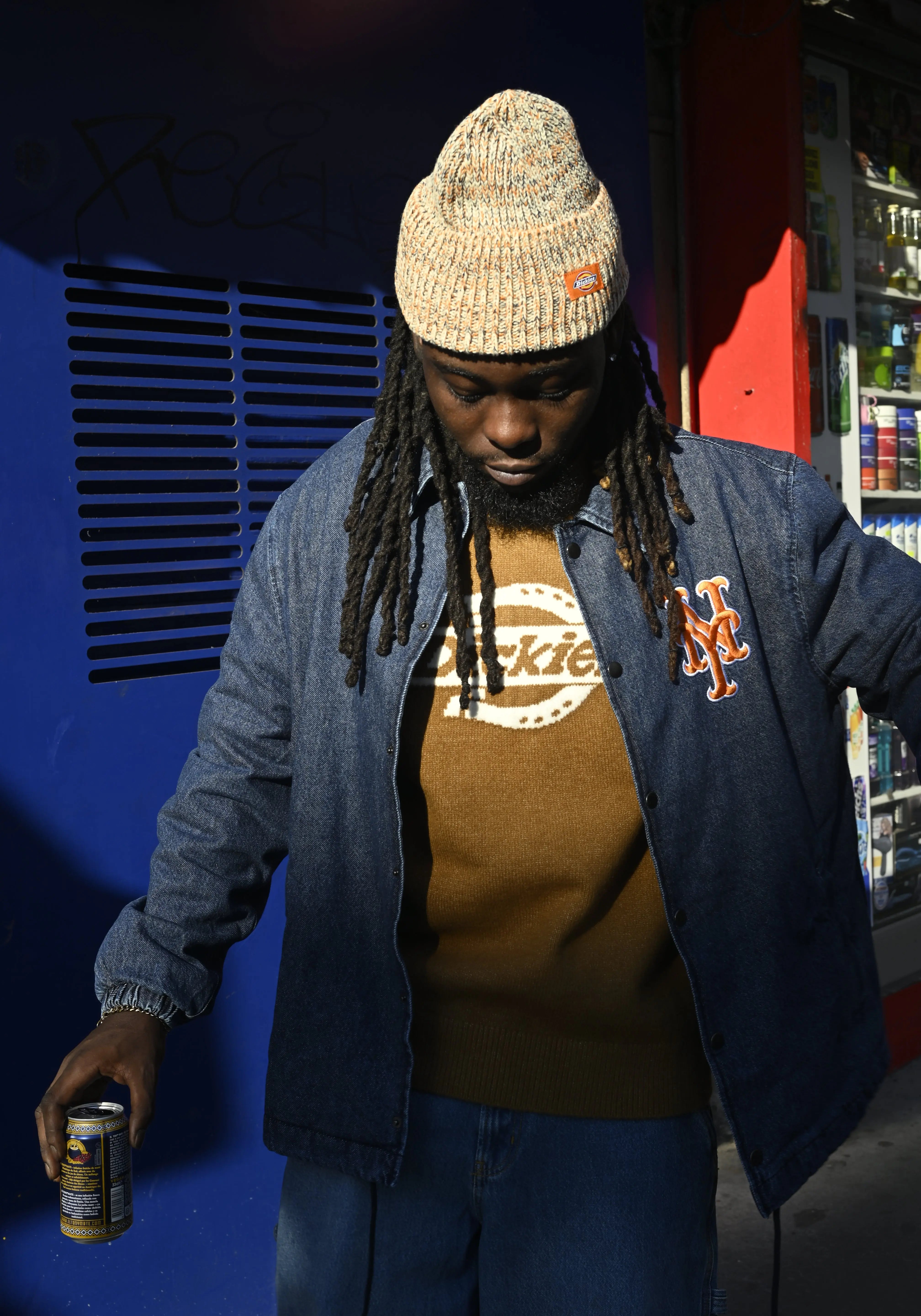 New Era MLB Denim Coach Jacket NY METS New Era