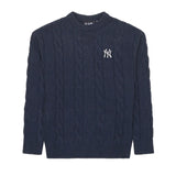 New Era Pull en maille NY Yankees MLB Bleu Marine New Era