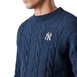 New Era Pull en maille NY Yankees MLB Bleu Marine New Era