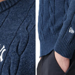 New Era Pull en maille NY Yankees MLB Bleu Marine New Era