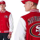 SF 49ers Satin Bomber Jacket