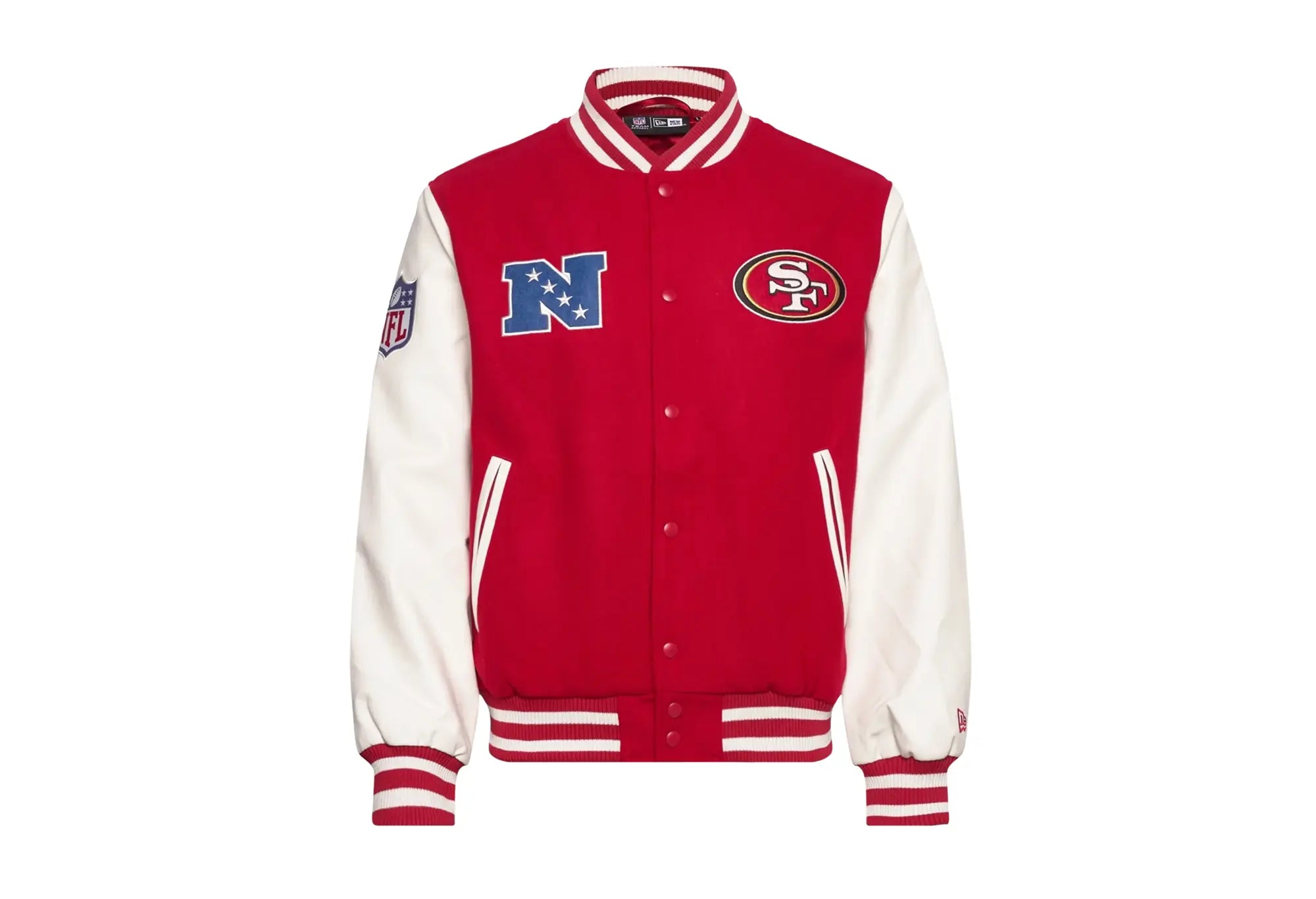 New Era San Francisco 49ers NFL Patch Red Varsity Jacket New Era