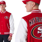 New Era San Francisco 49ers NFL Patch Red Varsity Jacket New Era