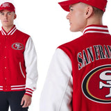 New Era San Francisco 49ers NFL Patch Red Varsity Jacket New Era