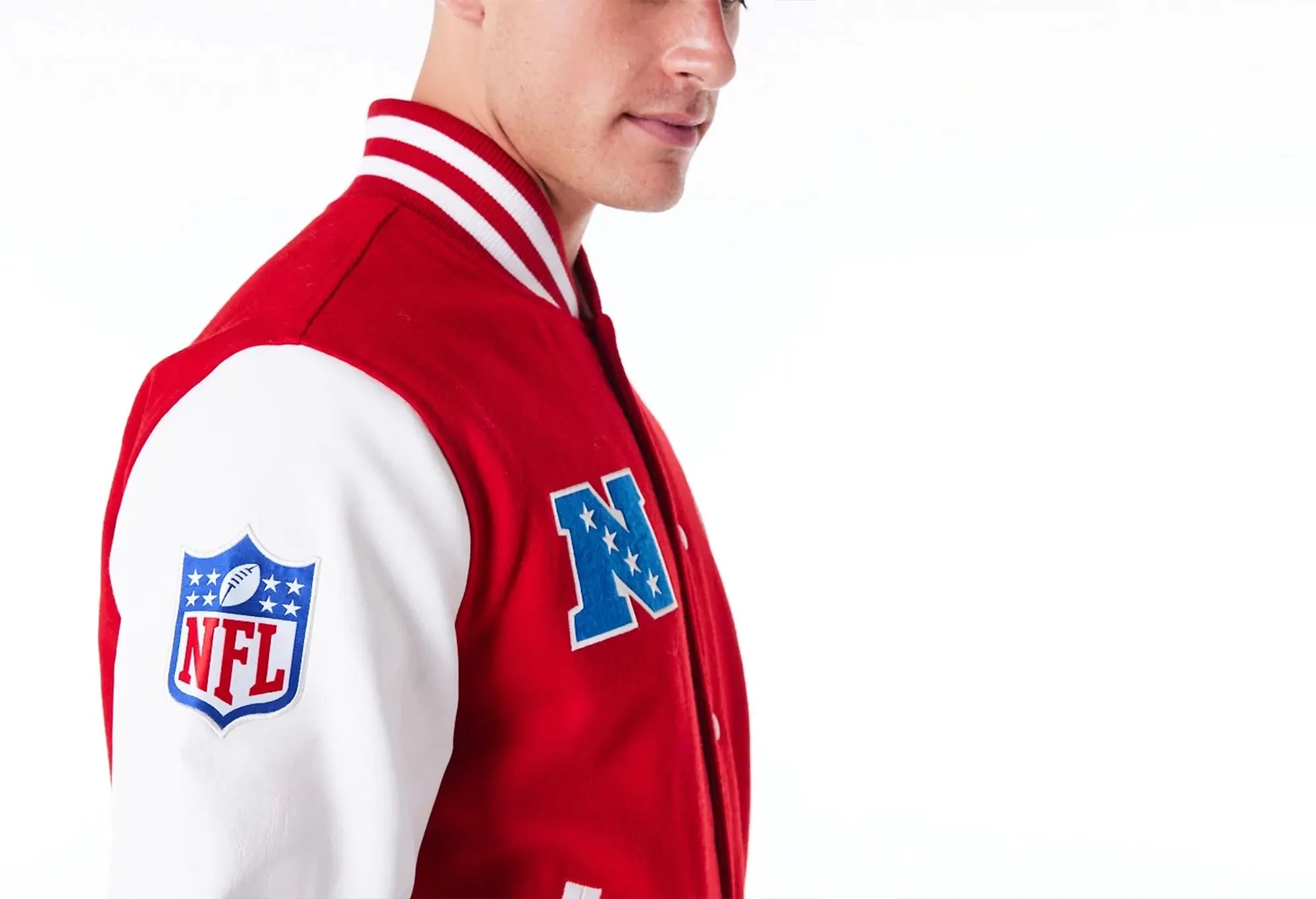 New Era San Francisco 49ers NFL Patch Red Varsity Jacket New Era