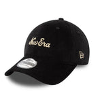 New Era Script Velour Black 39THIRTY Stretch New Era