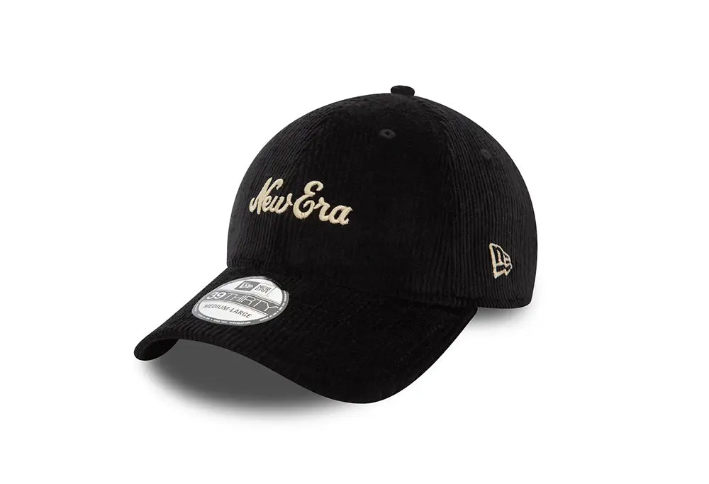 New Era Script Velour Black 39THIRTY Stretch New Era