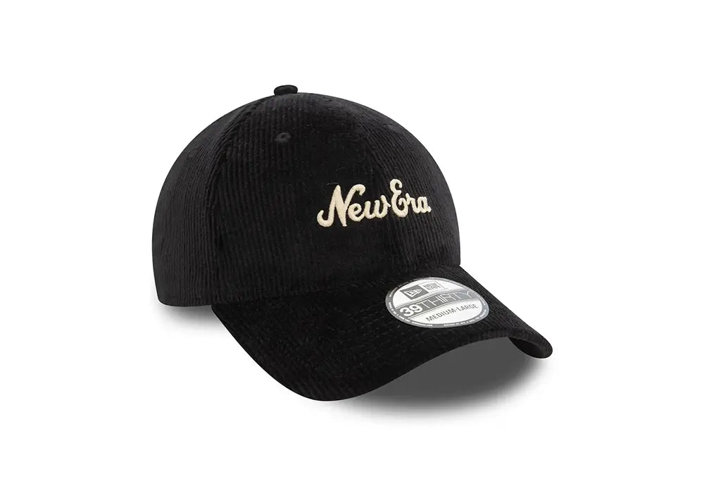 New Era Script Velour Black 39THIRTY Stretch New Era