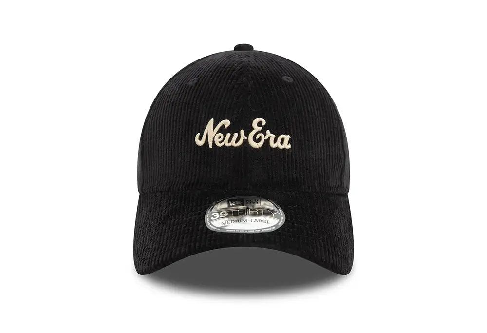 New Era Script Velour Black 39THIRTY Stretch New Era