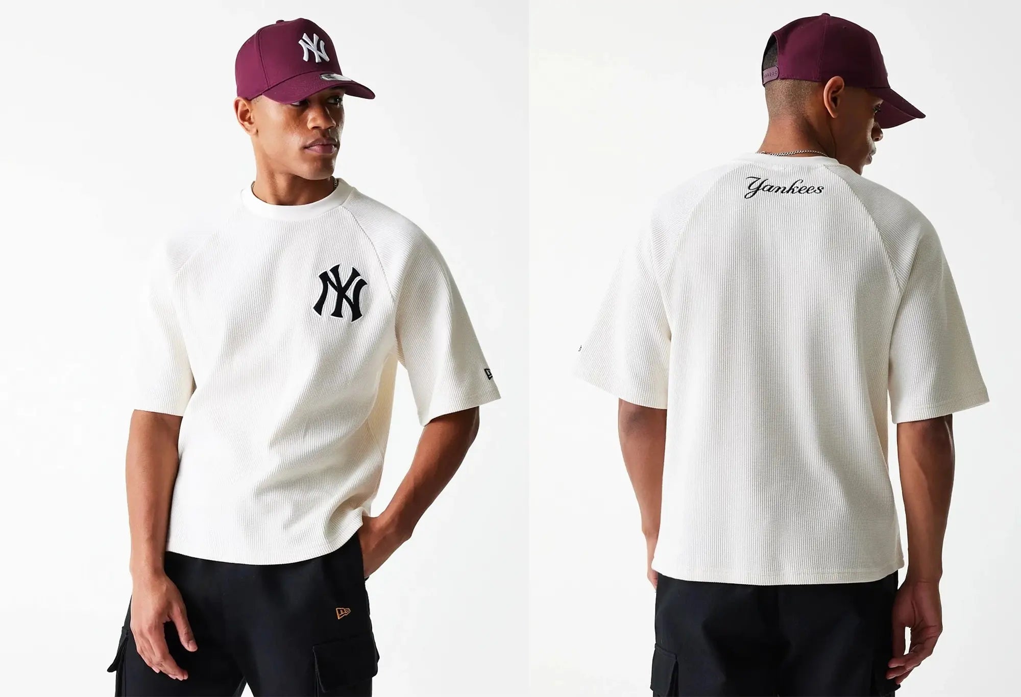 New Era T-shirt Oversize Waffle NY Yankees MLB New Era