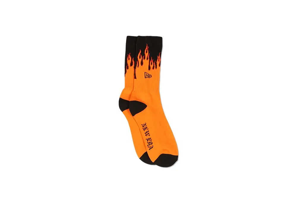 New Era chaussettes Flamme orange New Era