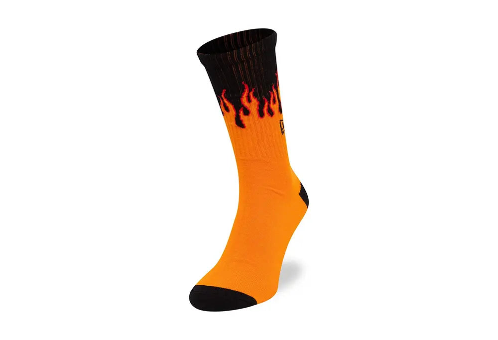 New Era chaussettes Flamme orange New Era