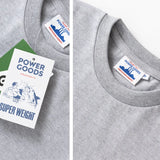 Power Goods Super Weight T-Shirt Gris Power Goods