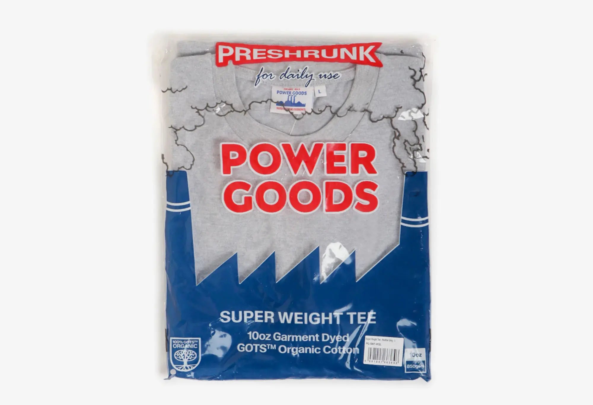Power Goods Super Weight T-Shirt Gris Power Goods