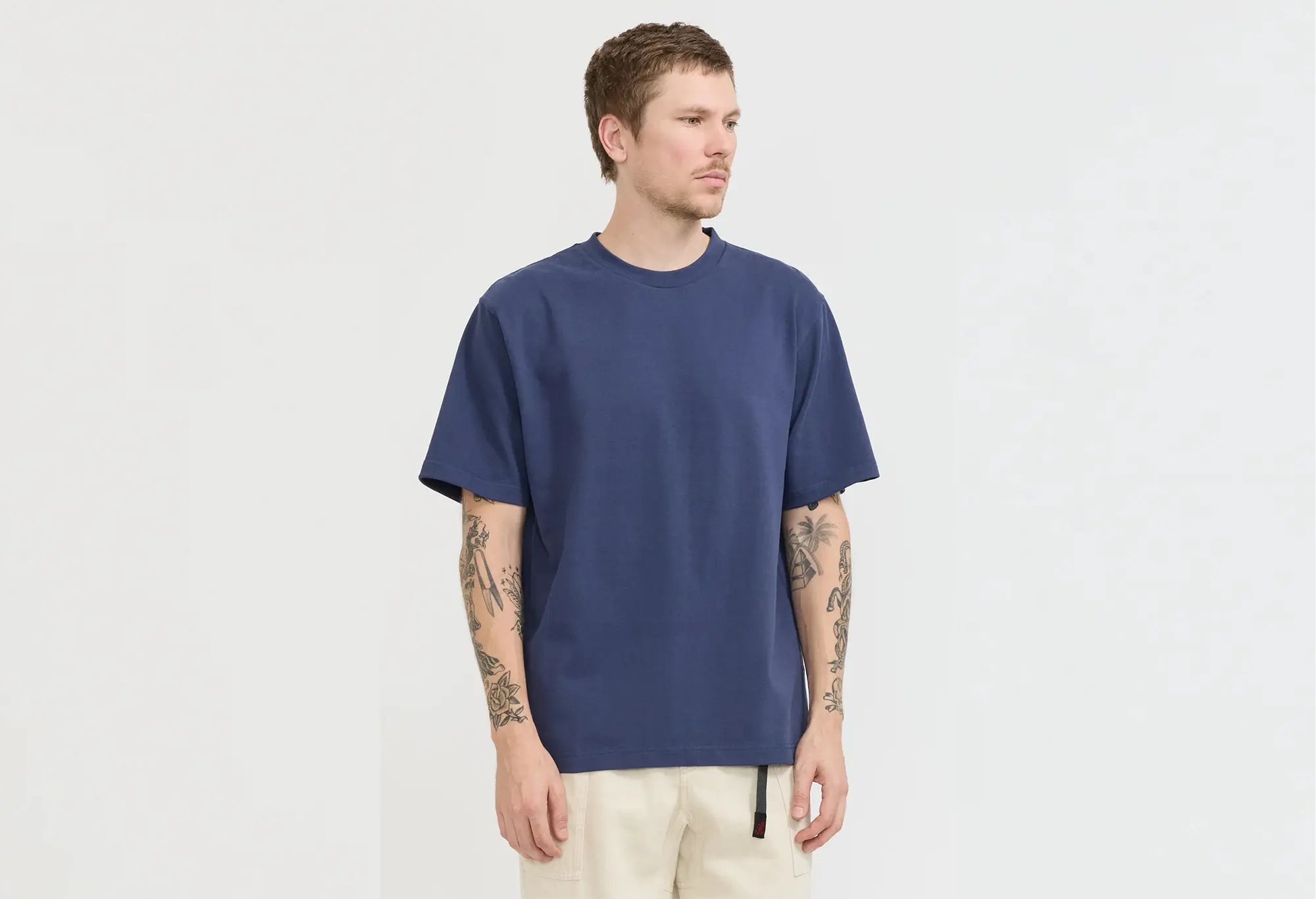Power Goods Super Weight T-Shirt Navy Blue Power Goods
