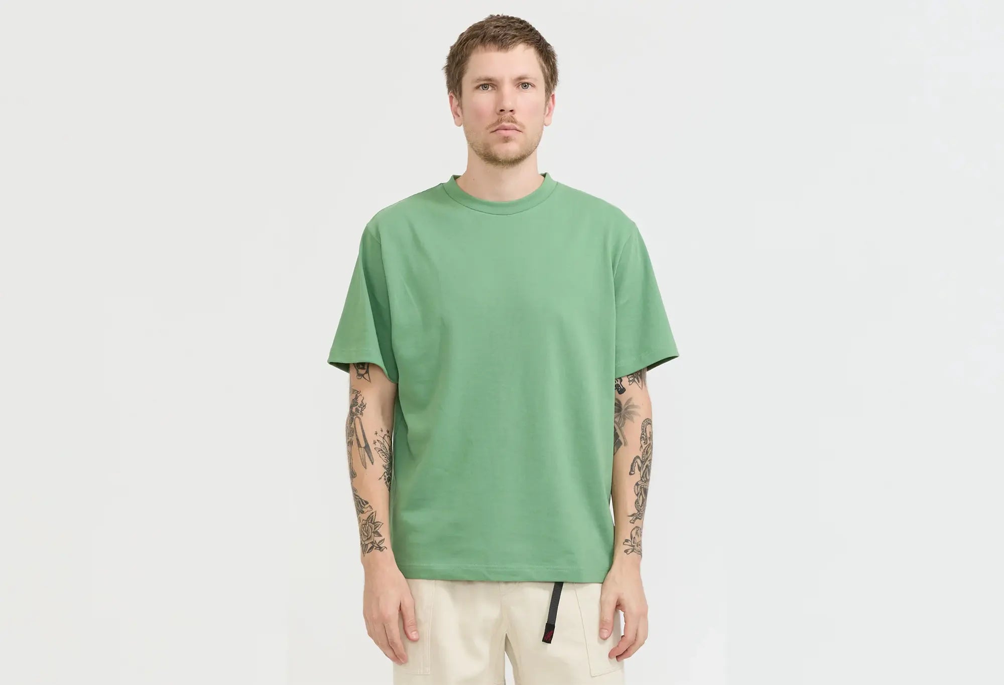 Power Goods Super Weight T-Shirt Vert Power Goods