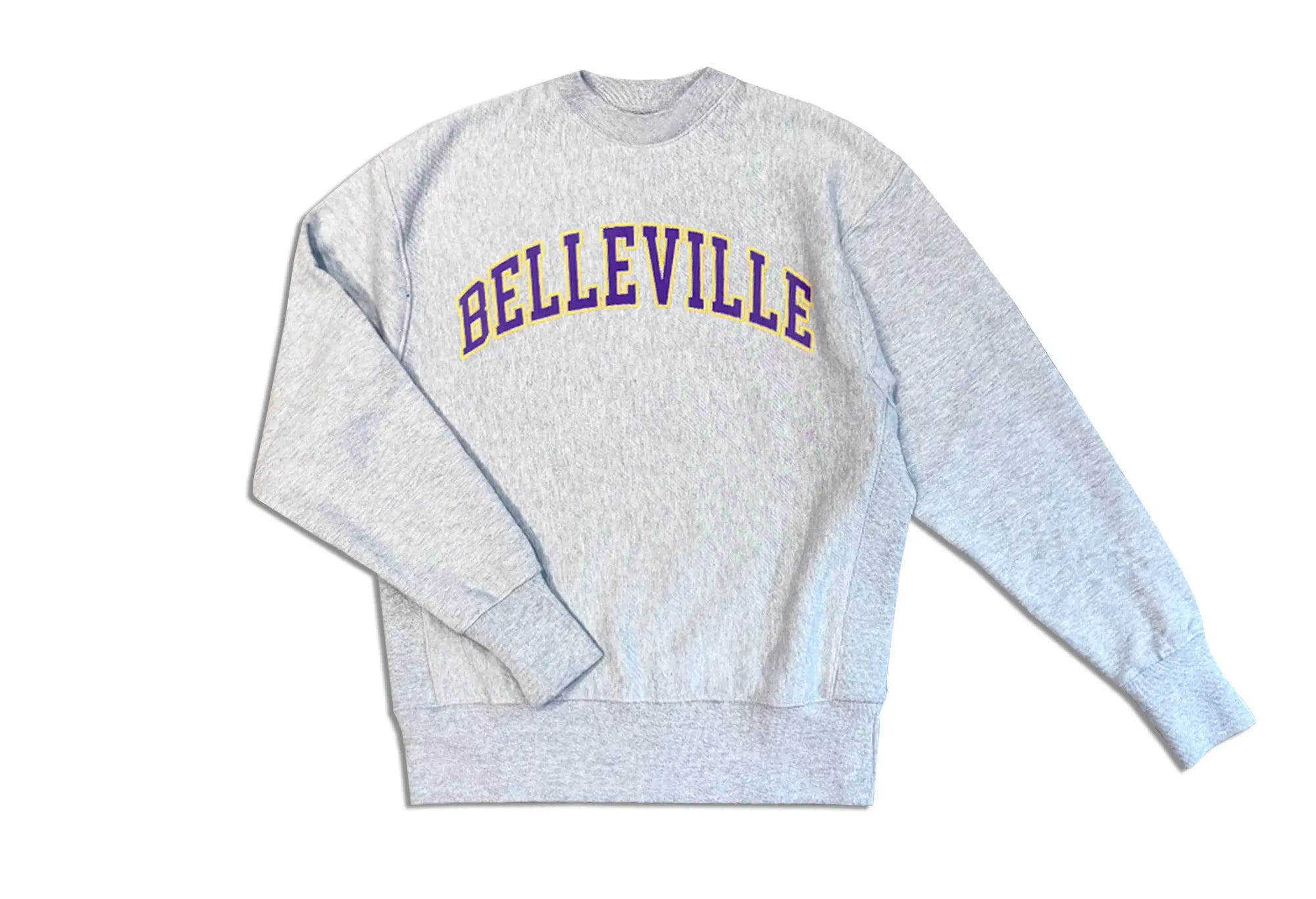 Power Goods Sweat Gris Violet et Or 'Belleville' Power Goods