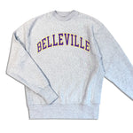 Power Goods Sweat Gris Violet et Or 'Belleville' Power Goods
