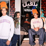 Power Goods Sweat Gris Violet et Or 'Belleville' Power Goods