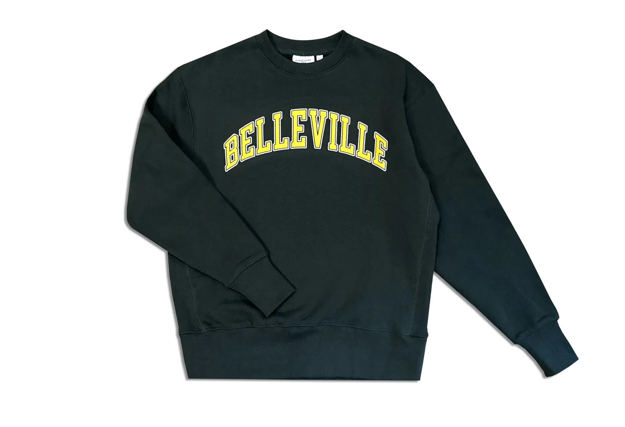 Power Goods Sweat Vert Jaune 'Belleville' Power Goods