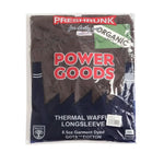 Power Goods Thermal Waffle Long Sleeve Tee - Coffee Power Goods