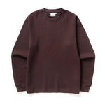 Power Goods Thermal Waffle Long Sleeve Tee - Coffee Power Goods