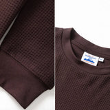 Power Goods Thermal Waffle Long Sleeve Tee - Coffee Power Goods