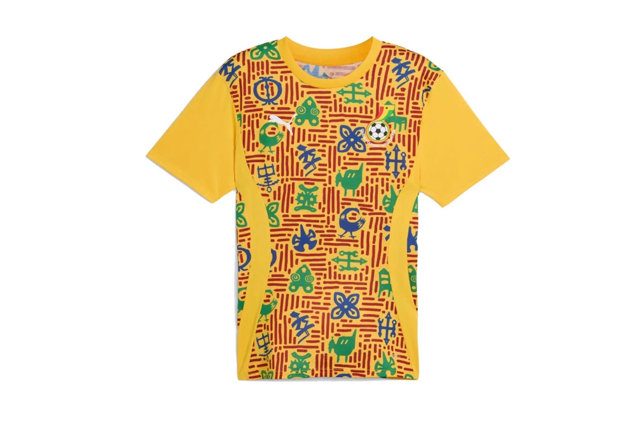 Puma Maillot d'avant-match Ghana jaune 2025 Puma