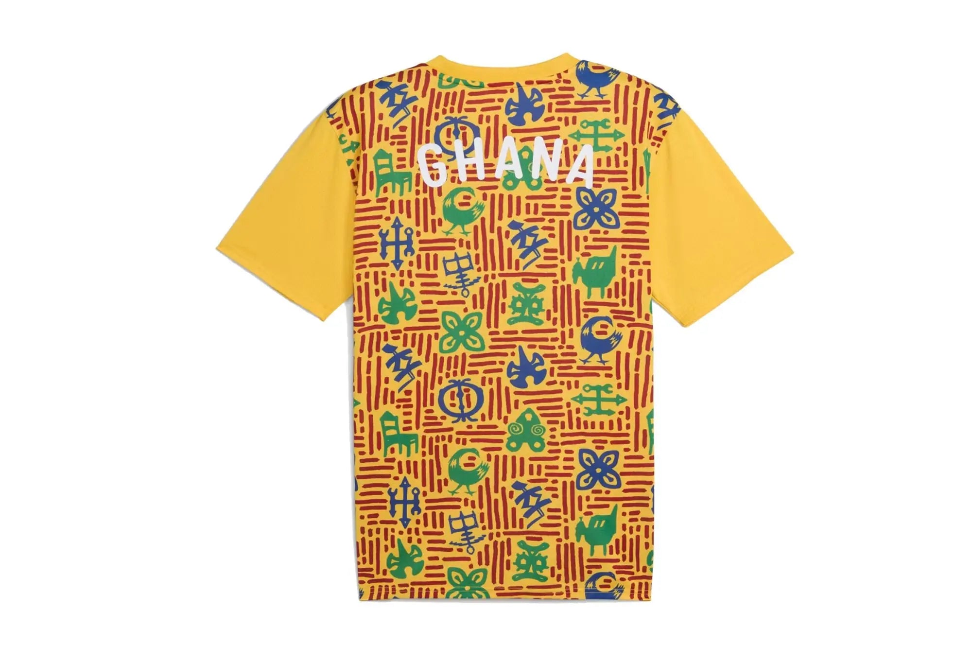 Puma Maillot d'avant-match Ghana jaune 2025 Puma