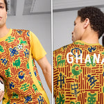 Puma Maillot d'avant-match Ghana jaune 2025 Puma