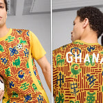 Puma Maillot d'avant-match Ghana jaune 2025 Puma