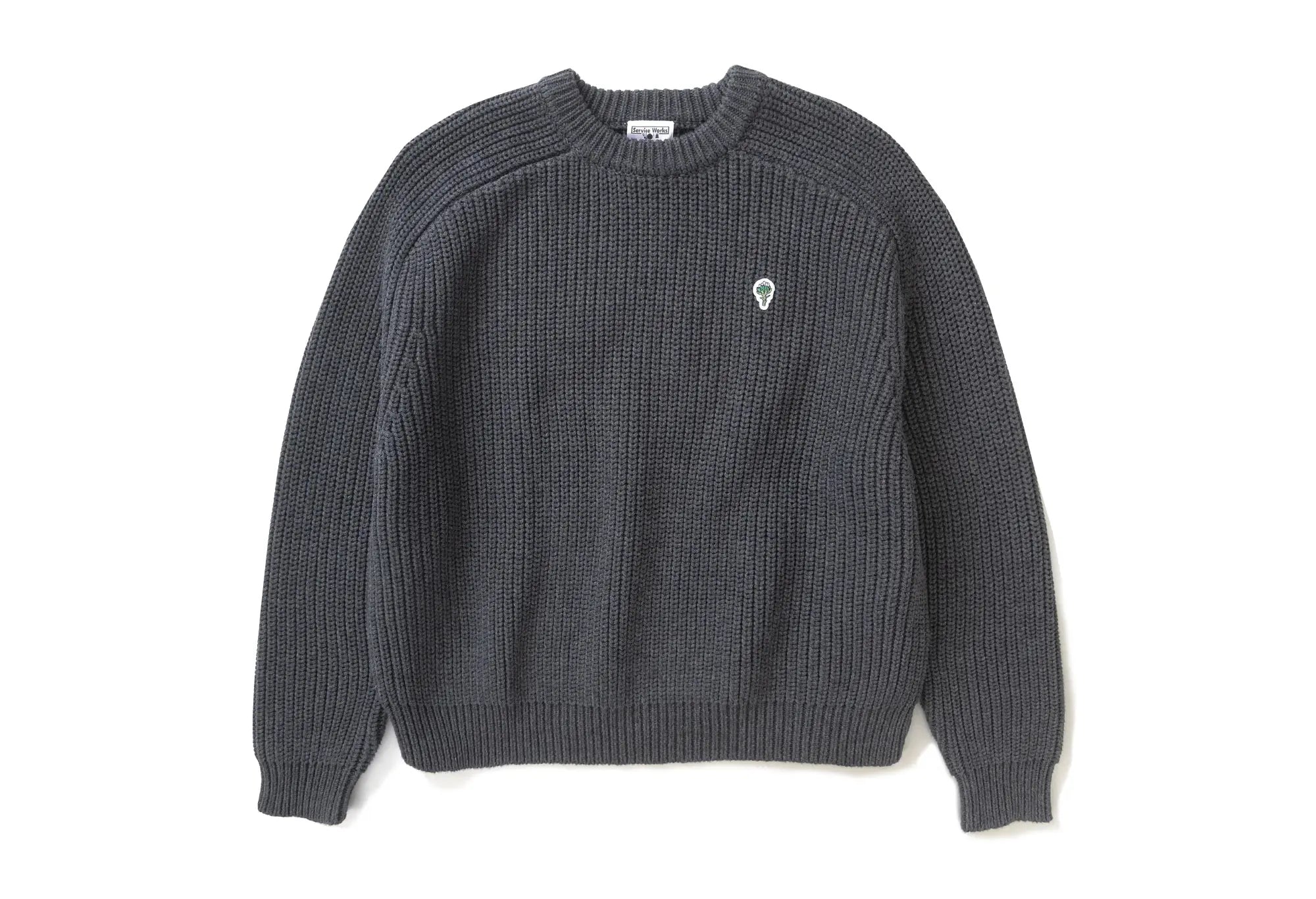 Service Works Artichoke Chunky Knit - Charcoal Service Works