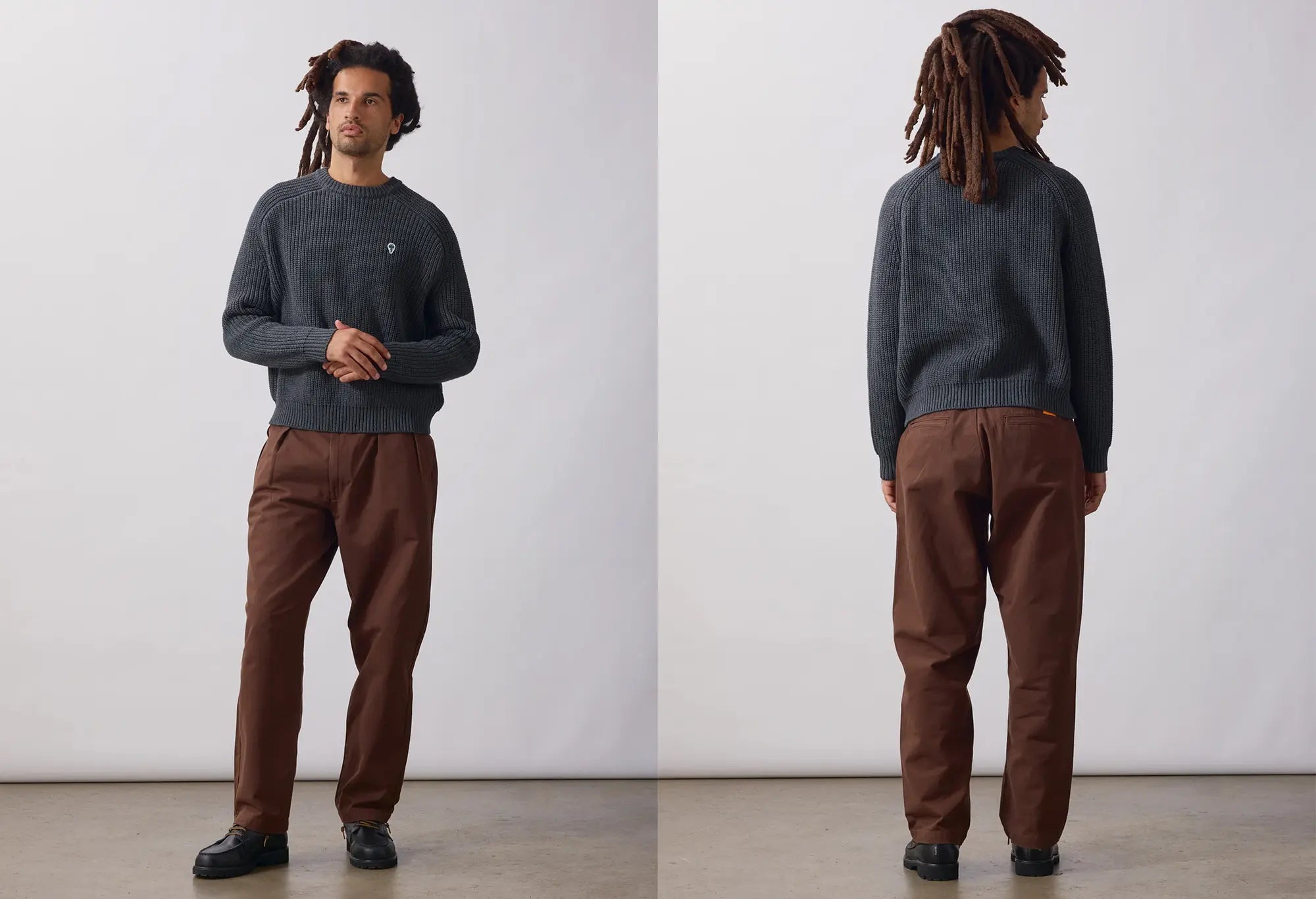 Service Works Artichoke Chunky Knit - Charcoal Service Works