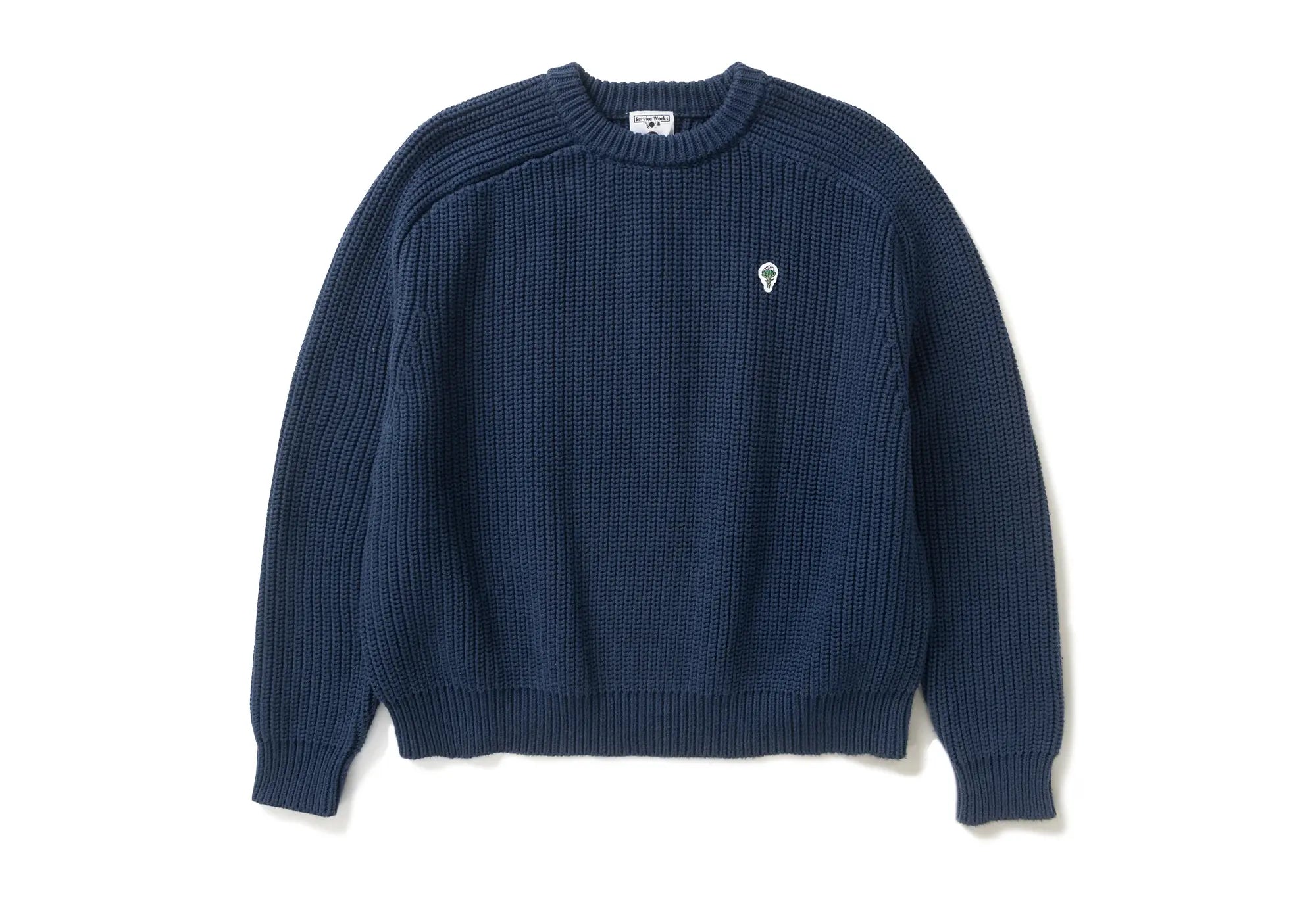 Service Works Artichoke Chunky Knit - Navy Service Works