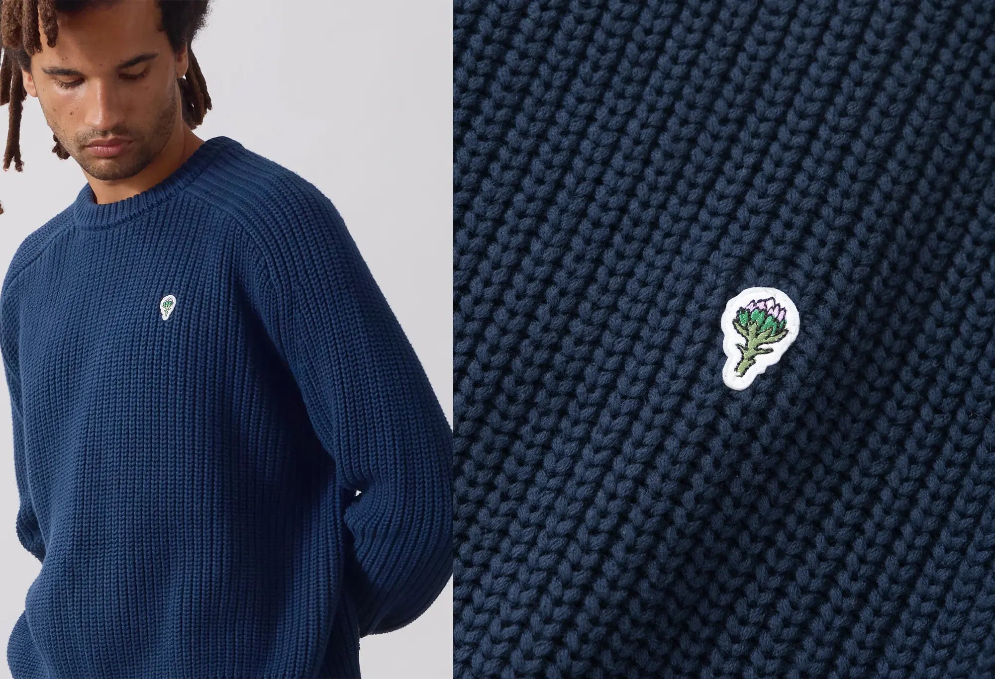 Service Works Artichoke Chunky Knit - Navy Service Works