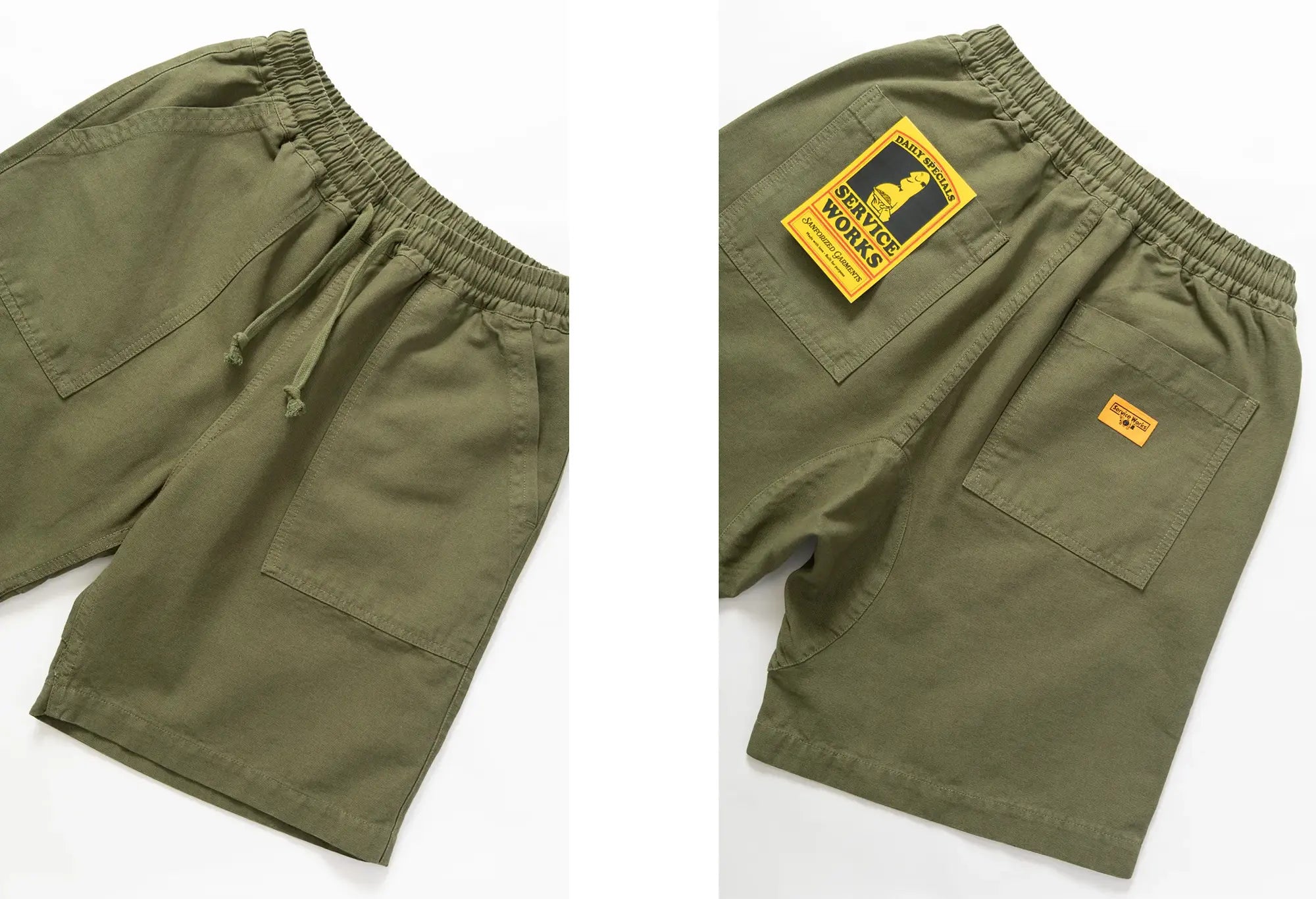 Service Works Canvas Chef Short - Olive - Service Works