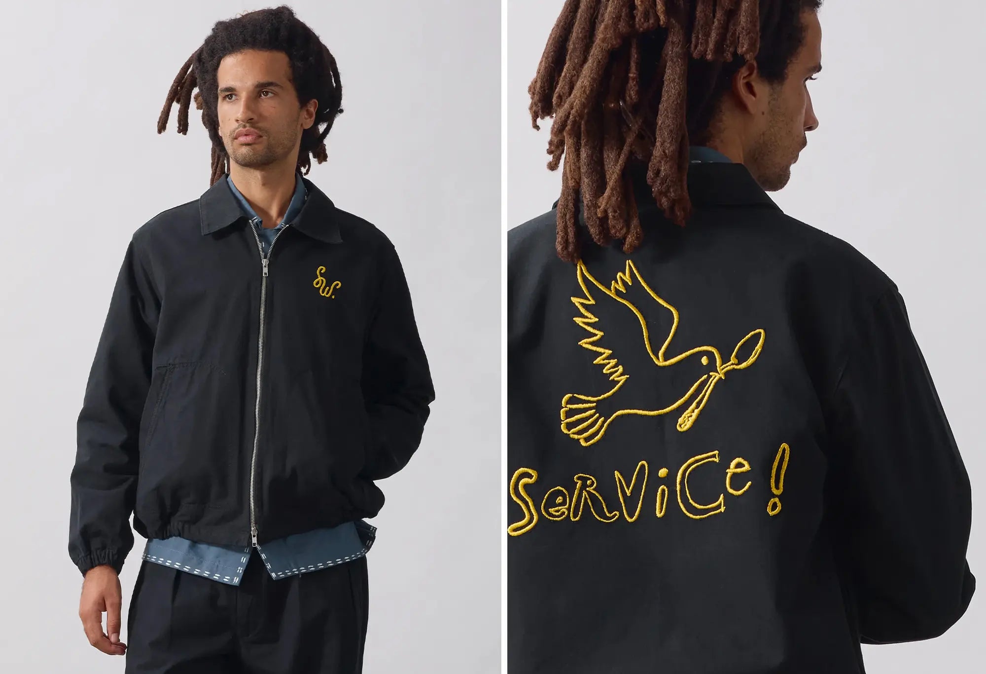 Service Works Dove Work Jacket - Noir Service Works