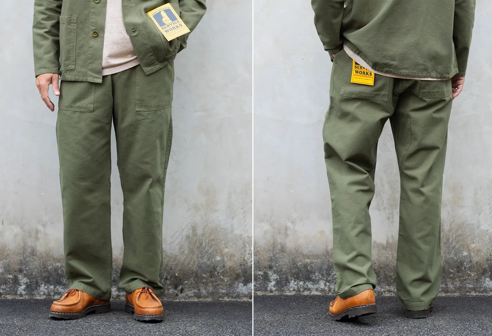 Service Works Easy Chef Pants - Olive Service Works