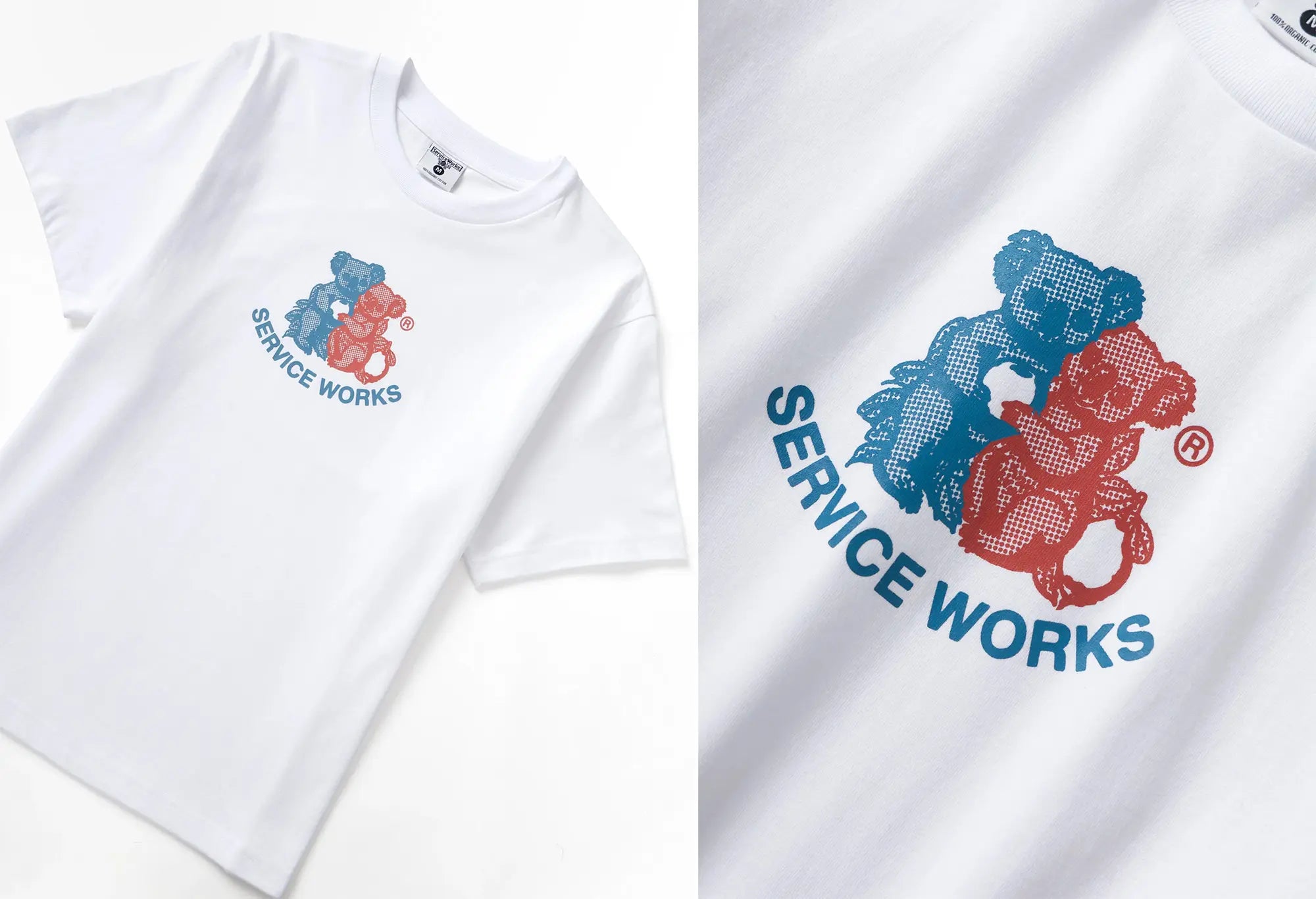 Service Works Family Fruit T-shirt Blanc Service Works