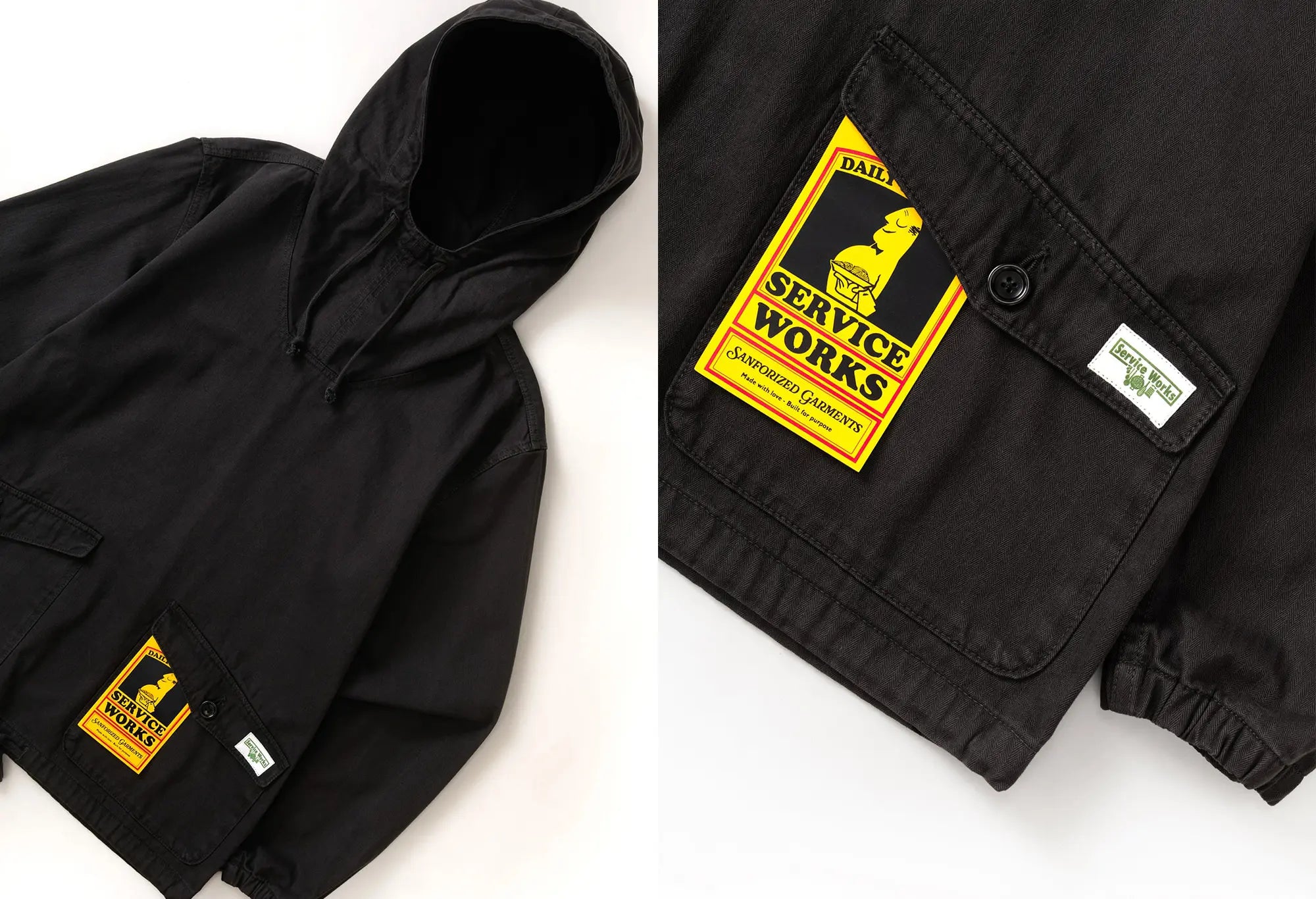 Service Works Pigment Herringbone Smoke 2.0 - Noir Service Works