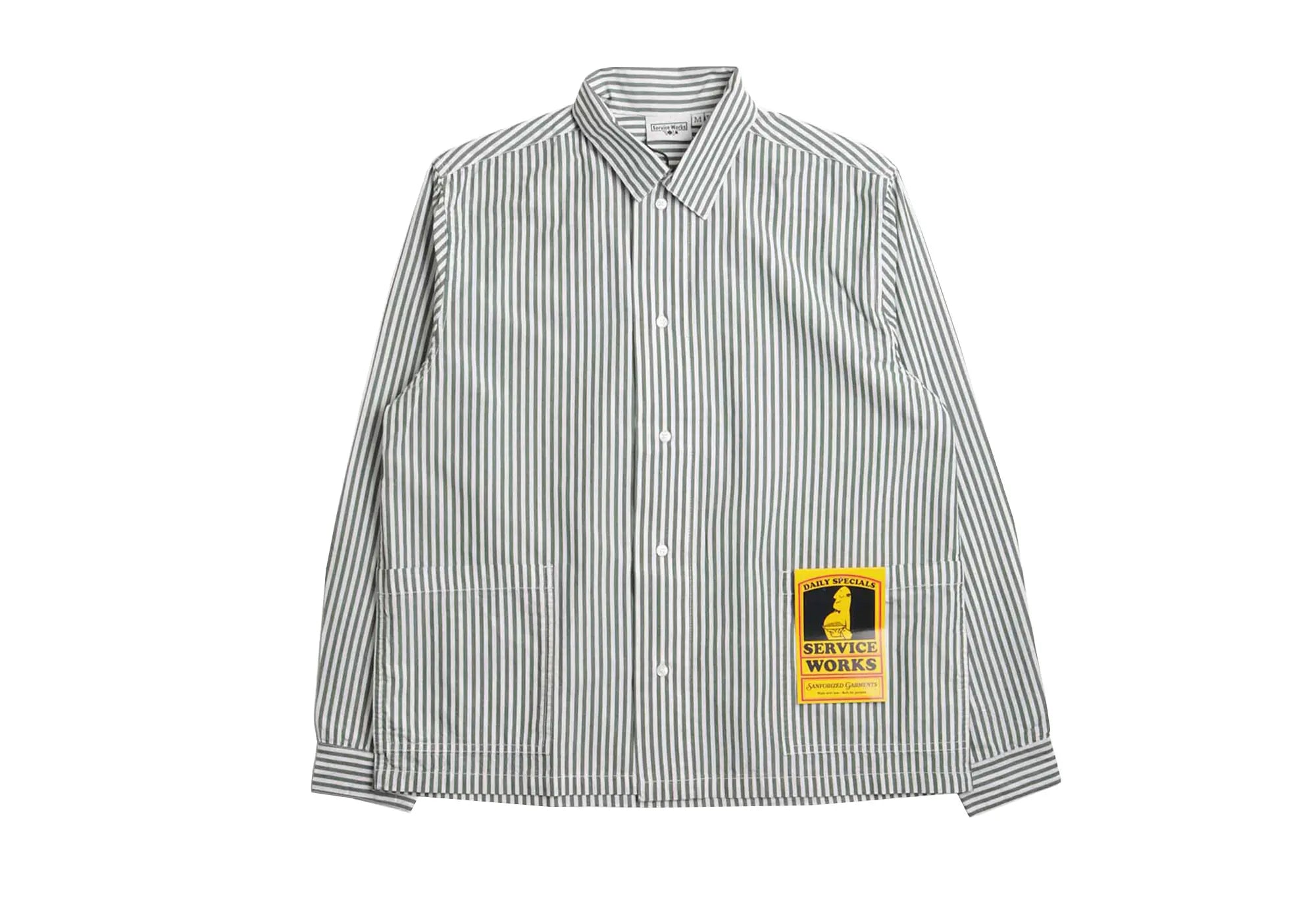 Service Works Poplin Stripe Waiter Shirt Service Works