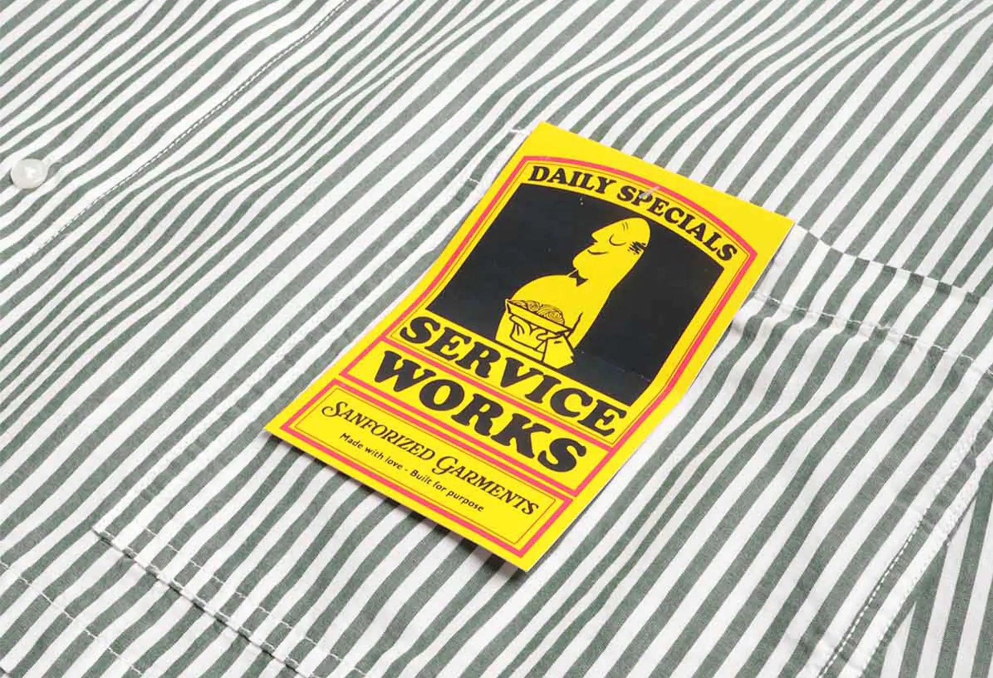 Service Works Poplin Stripe Waiter Shirt Service Works