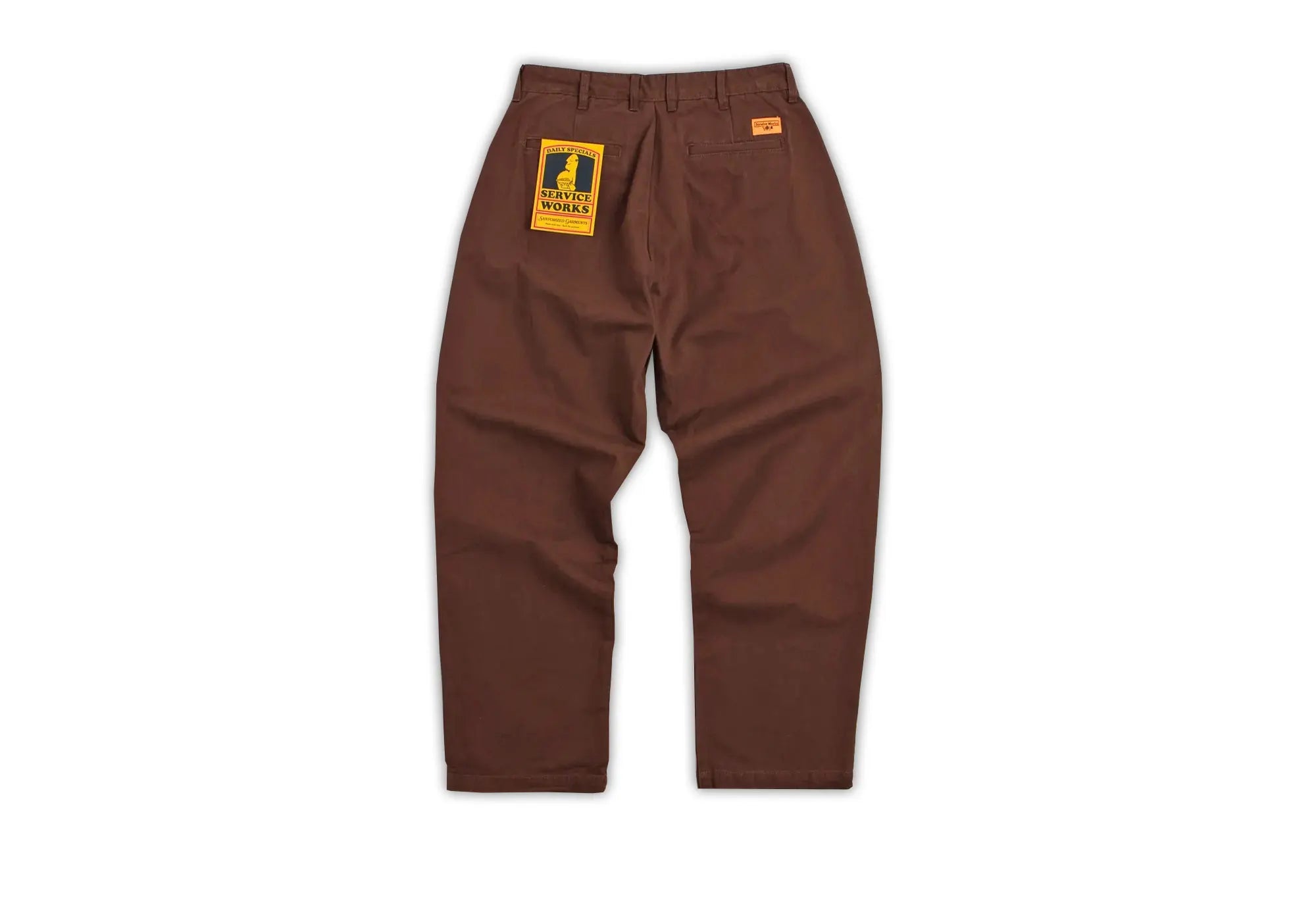 Service Works Twill Waiter Pants - Marron Service Works