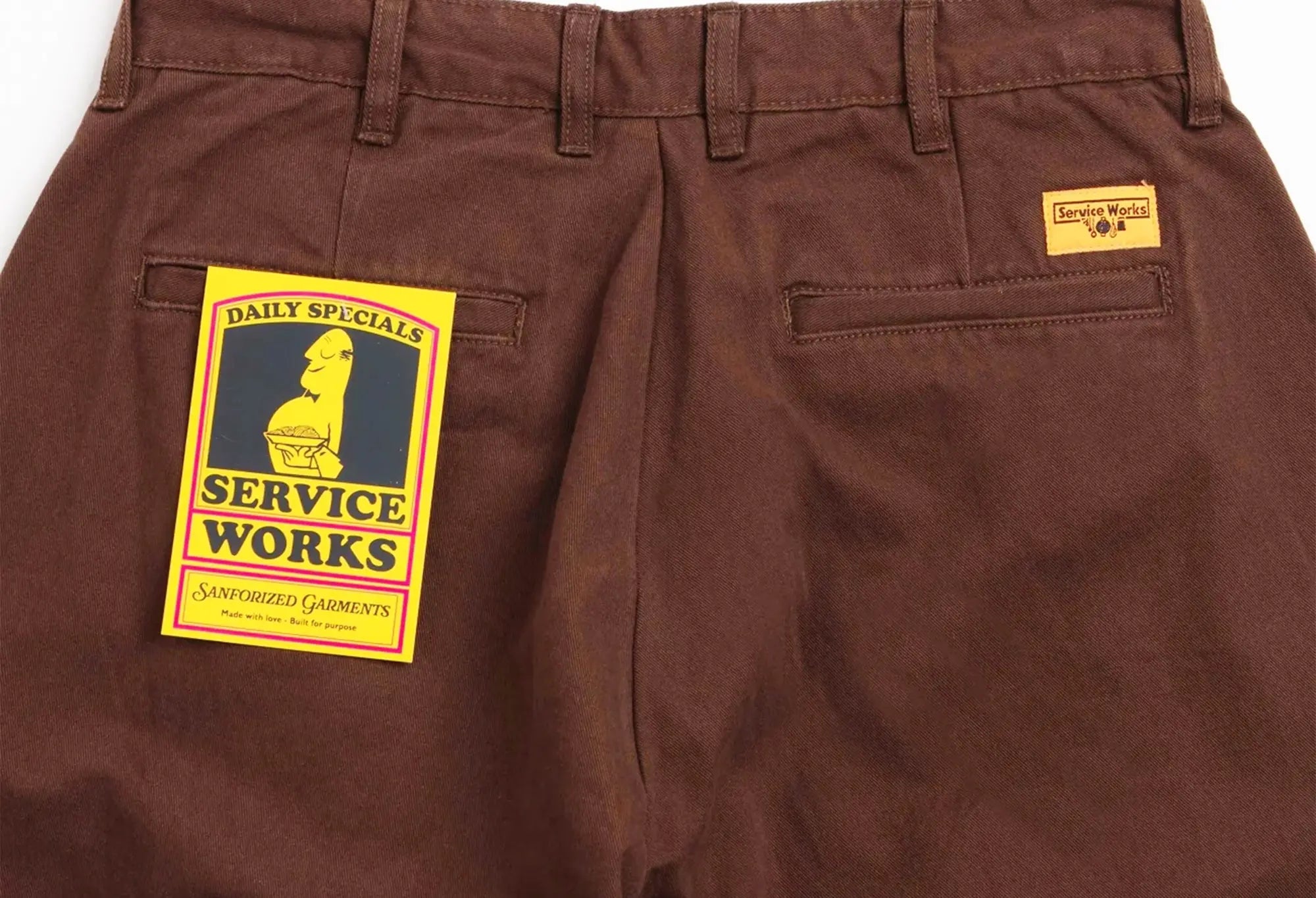 Service Works Twill Waiter Pants - Marron Service Works