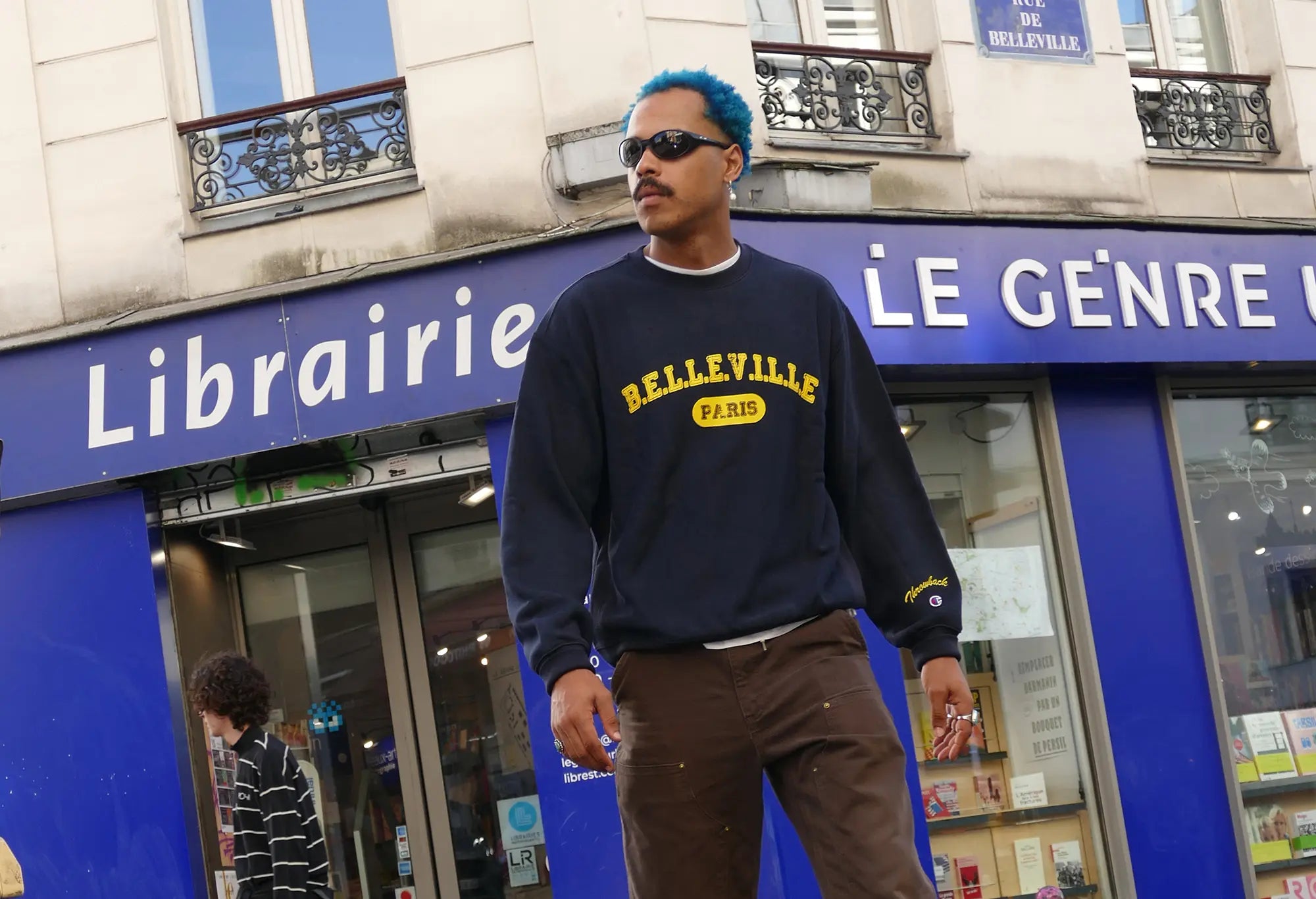 Sweat Navy 'Belleville-Paris' Champion